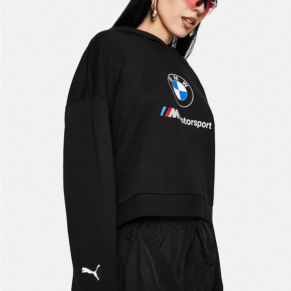 Puma BMW M Motorsport cropped Hoodie - Picture 2 of 4